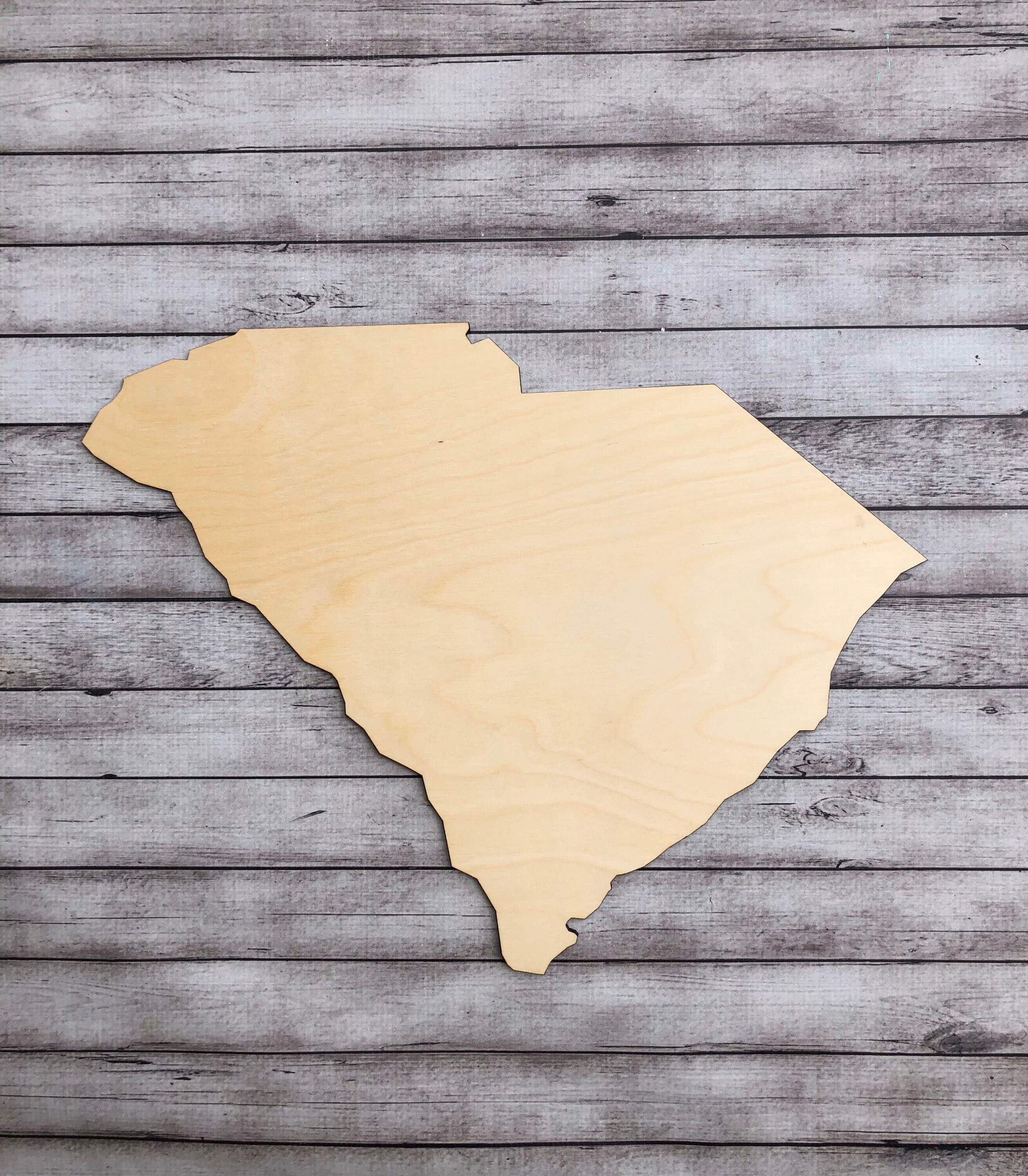 Wooden State Cutouts State Cutout Wooden State DIY Etsy