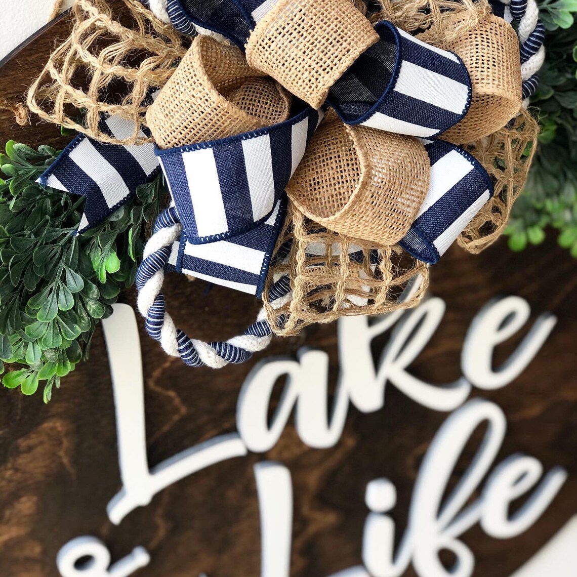 Lake Life Door Hanger Lake House Decor Lake Door Hanger Etsy