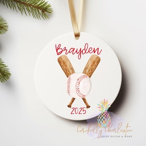 Baseball Ornament | Custom Ornament | Personalized Ornament | Christmas Ornament | Baseball | Sport Ornaments | Customized Ornament | Ball