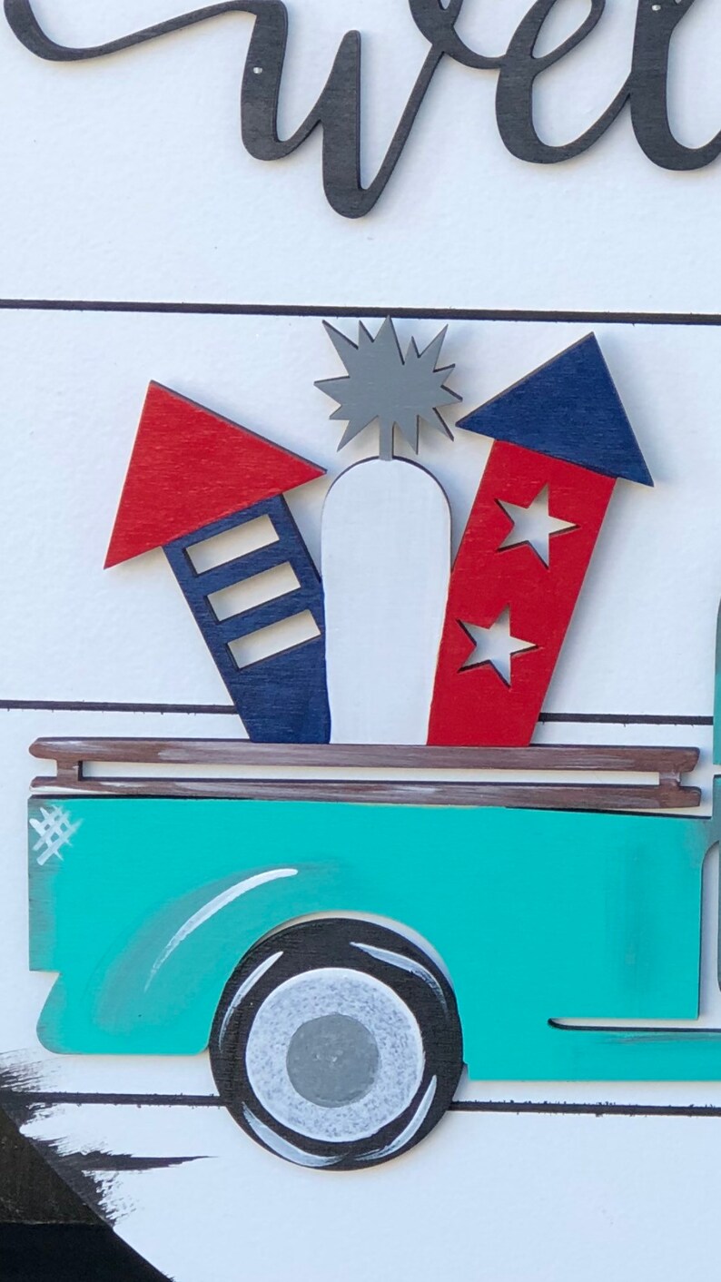 Independence Day Attachment Fourth of July Attachment Attachment Only Interchangeable Fireworks Attachment