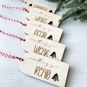Christmas Gift Tags | Kid Gift Tag | Children Gift Tag | Santa Gift | Christmas Present | Something You Want | Personalized Gift