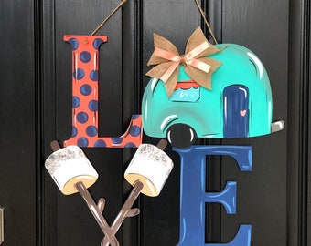 Camping Doorhanger - Camper Doorhanger