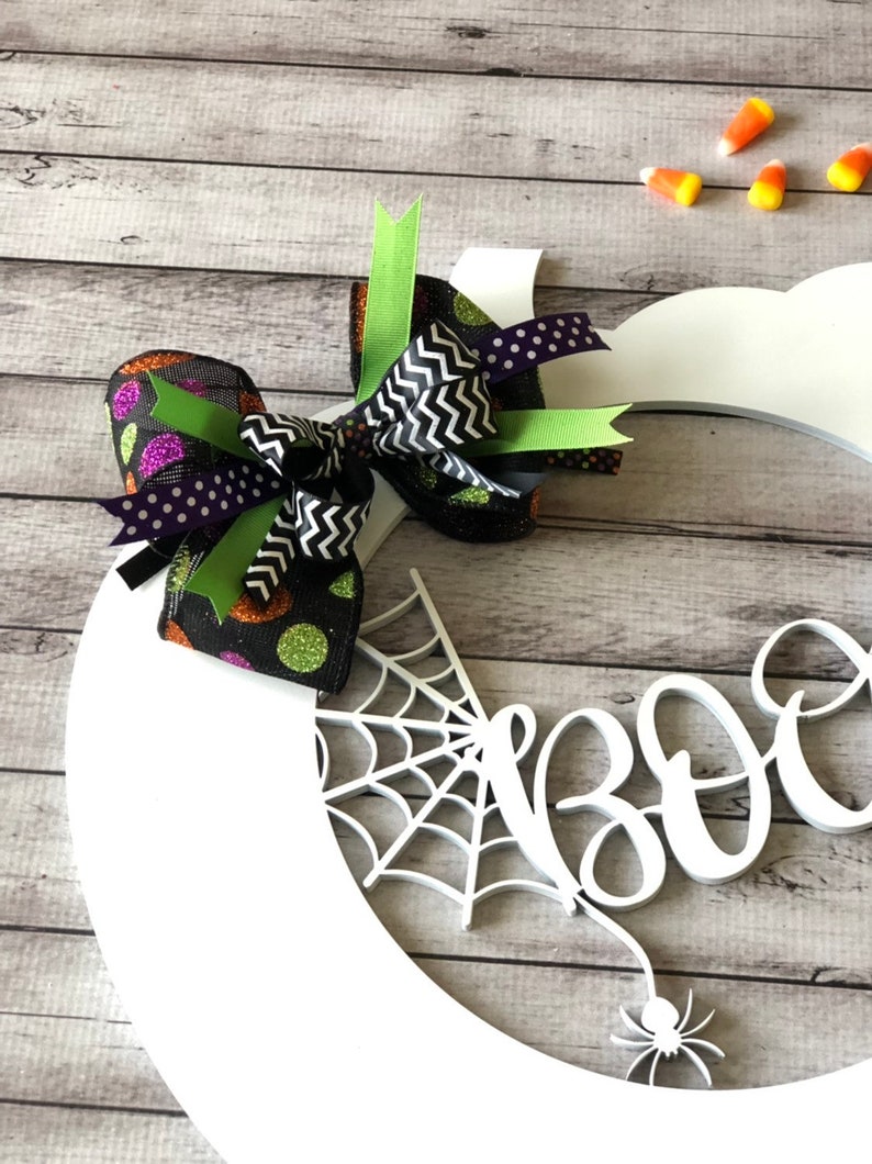 Boo Door Hanger Wooden Door Hanger Halloween Door Hanger