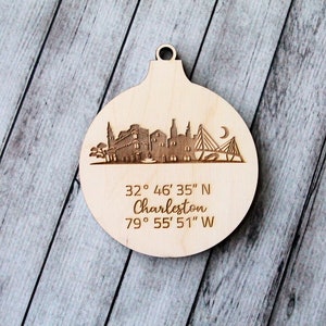 Charleston Skyline Ornament - Charleston Ornament