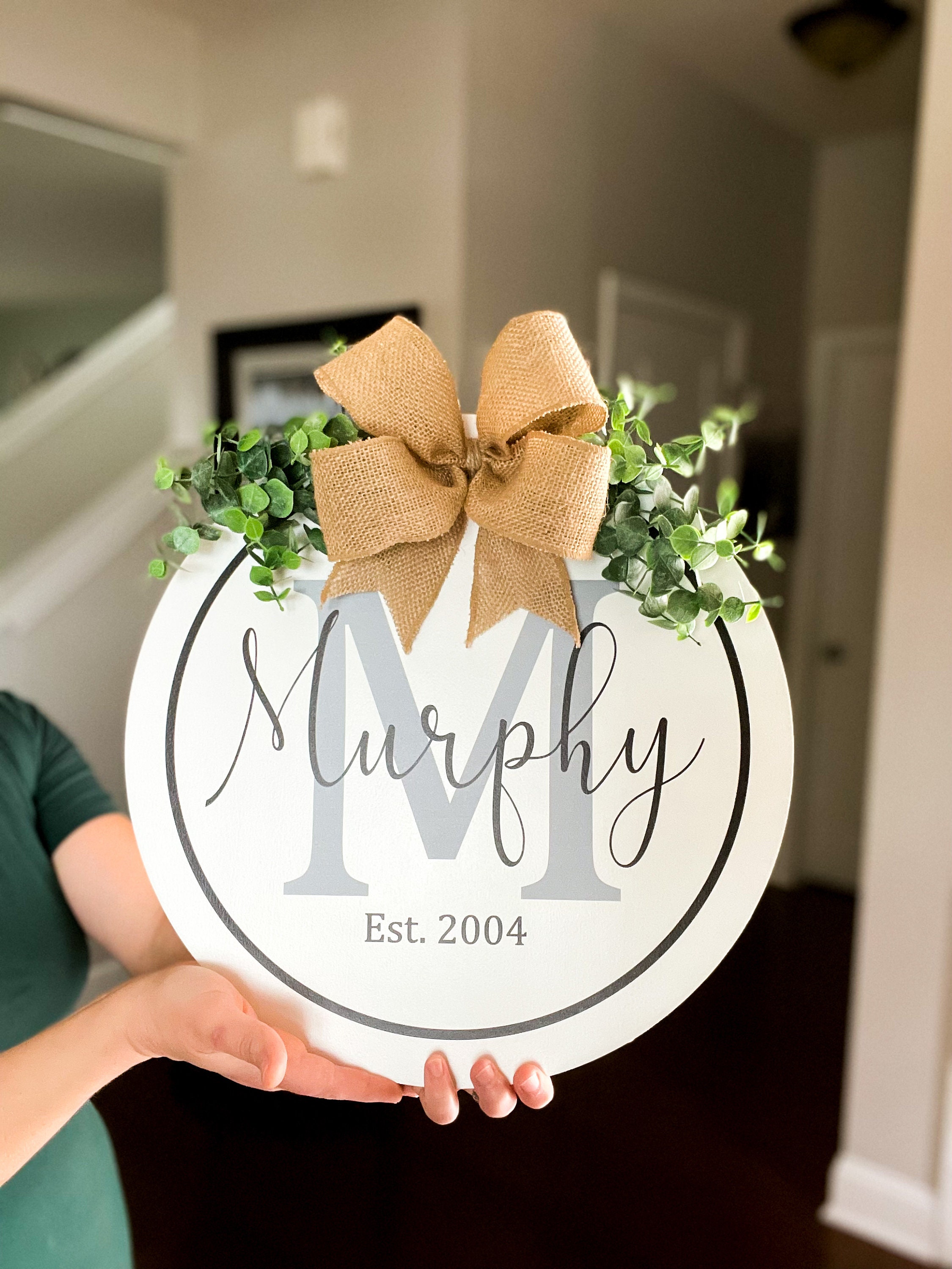 Personalized Door Hanger | Custom Door Hanger | Last Name Door