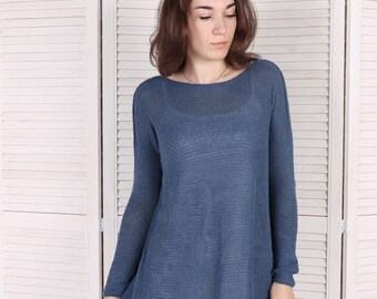 navy blue summer sweater