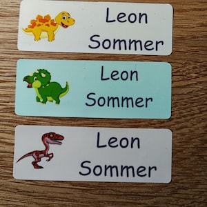 Personalisierte Namensaufkleber für Kita & Schule – Motiv wählbar, ideal für Mappen, Brotboxen, Trinkflaschen und mehr (50x18mm)
