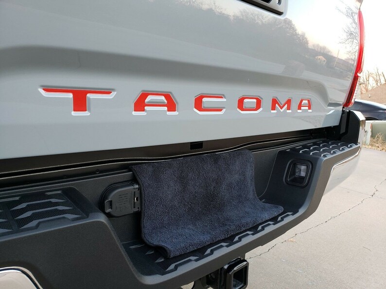 REFLECTIVE 2016 2017 2019 Toyota Tacoma Vinyl Tailgate Letters Etsy