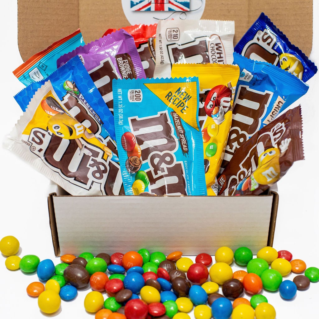 M&M's 8 Pack Hamper Box USA/UK Candy Etsy