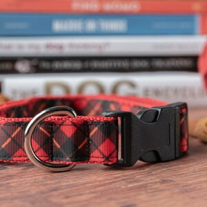 Classic Plaid 3/4” Dog Collar
