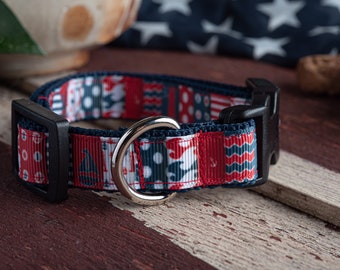 Patriotic Dog Collar 3/4”