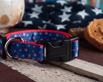 Patriotic Dog Collar 3/4” wide