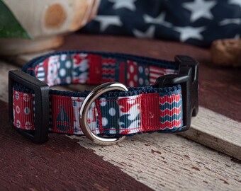 Patriotic Dog Collar 1” wide