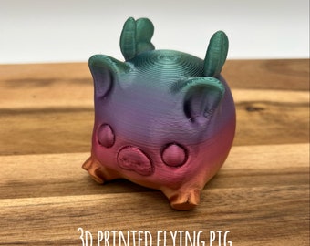 3D Printed Flying Pig/rainbow/funny Gift Idea /unique Gift for
