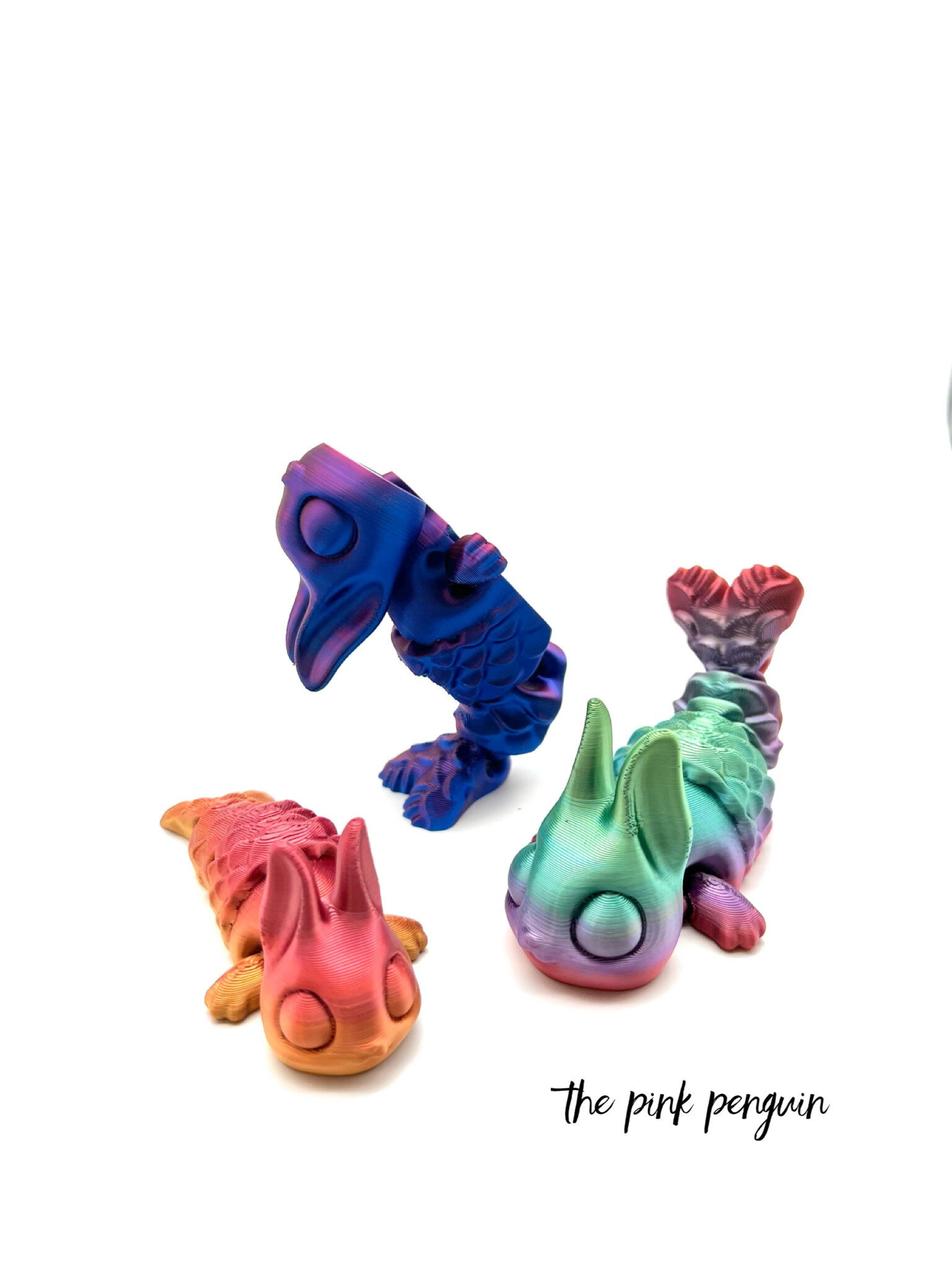 3D Printed Merbunny Toy, 3D Model Flexible Mermaid Bunny, Easter Basket ...