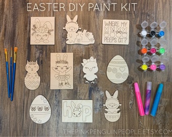 Paint Your Own Easter Magnet DIY Kit/ Paint Kit/ Kids Crafts / Kids Activity/