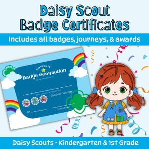 Daisy Badge & Award Certificate Bundle | Updated for the 2025-2026 Year | Troop Leader Resource | Troop Organization | Badge Ceremony