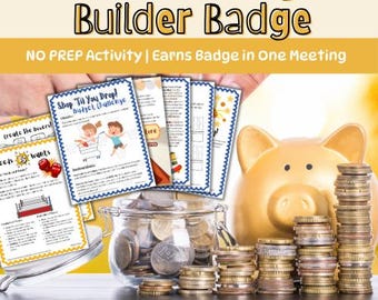 Brownie Scout Budget Builder Badge | Budgeting Fun | NO PREP | Meeting Plans | Scout Badge | Needs vs. Wants | Budgeting Challenge