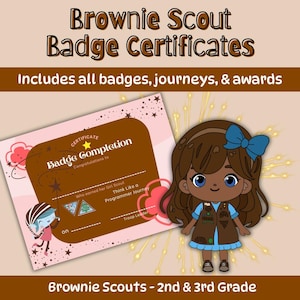 Brownie Badge & Award Certificate Bundle | Updated for the 2025-2026 Year | Troop Leader Resource | Troop Organization | Badge Ceremony