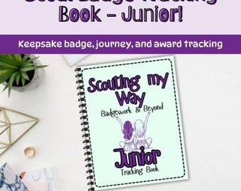 Trackingboek scoutingbadge voor junioren| 4 meegeleverde hoezen | Aandenken padvinders | Juniorcadeau | Scoutingherinneringen | BIJGEWERKT ZOMER 2025