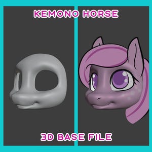 3D Printable Kemono Horse Fursuit Base (FILE ONLY)