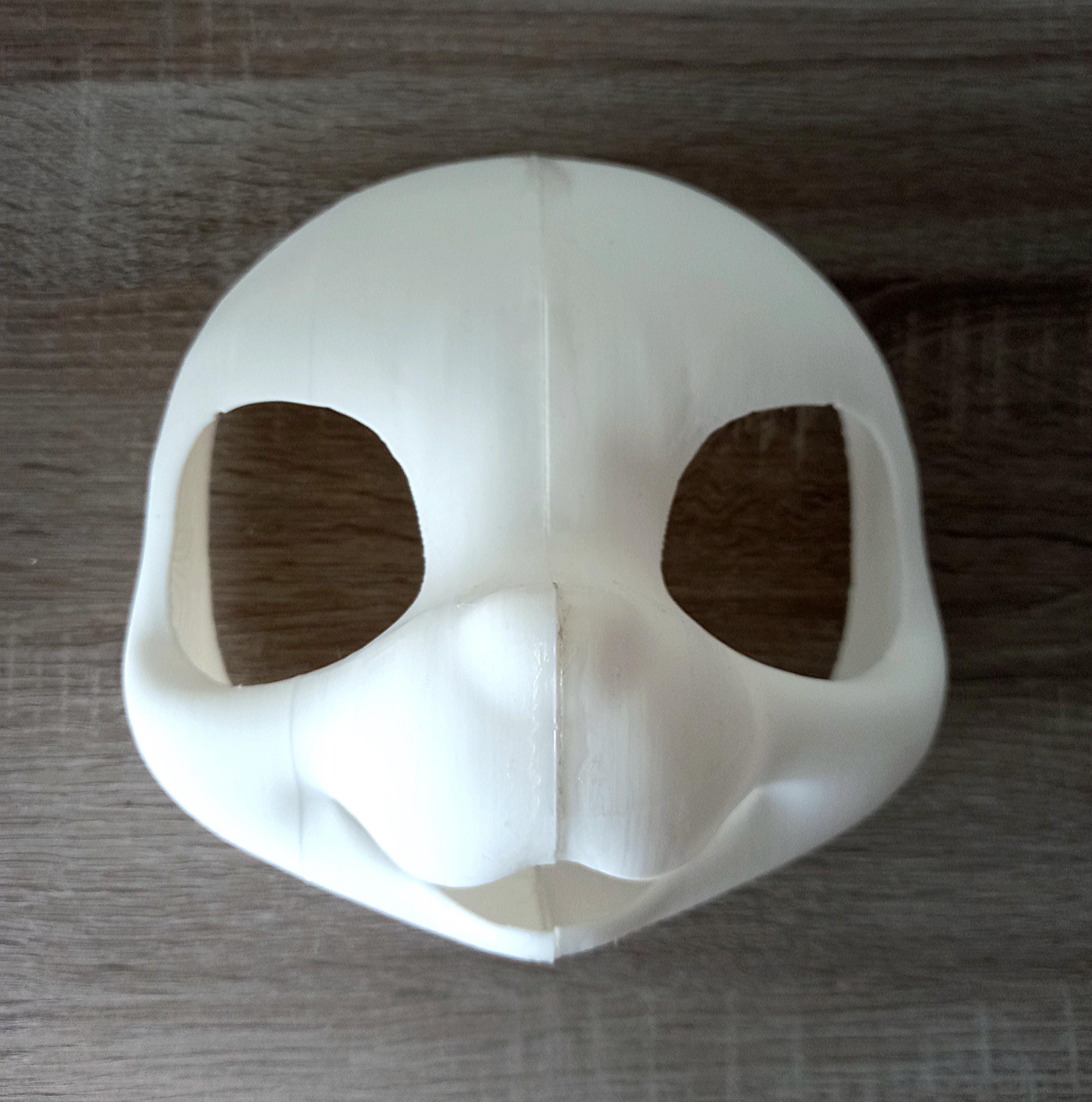 3D-geprinte hoofdbasis kemono hondenbont