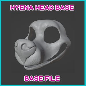3D Printable Hyena Fursuit Base (FILE ONLY)