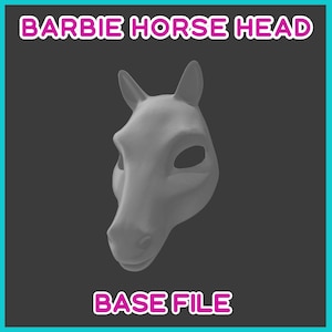 Barbie hästhuvudbas (ENDAST FIL)
