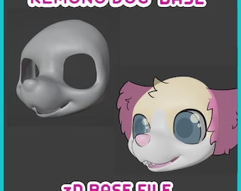 3D Printable Kemono Dog Fursuit Base (FILE ONLY)