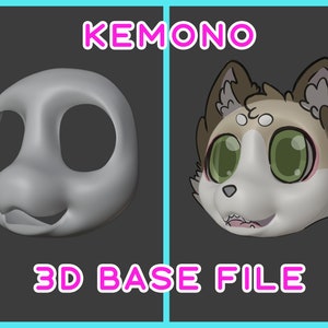 3D Printable Kemono Fursuit Base (FILE ONLY)