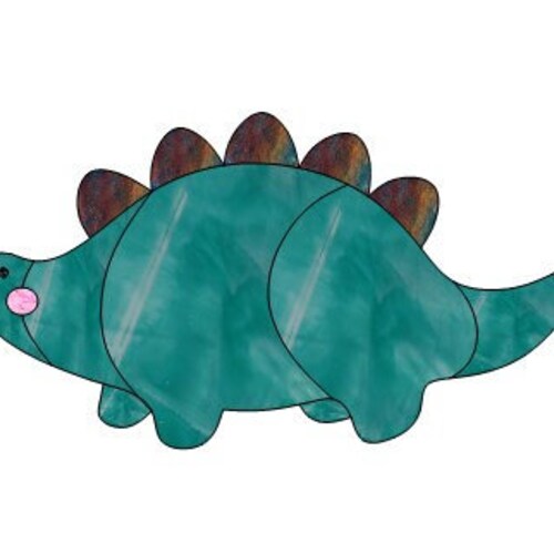 Trex Stained Glass Pattern Etsy