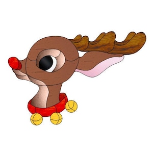 Rudolf Stained Glass Pattern