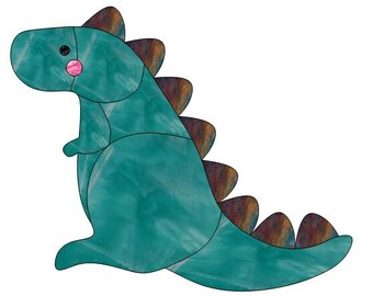 T-Rex Stained Glass Pattern