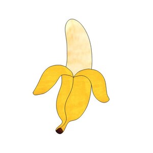 Banana Stained Glass Pattern