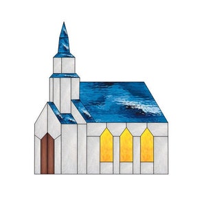 Church Building Glass Pattern