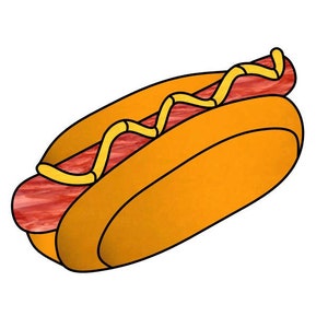 Hot Dog Glass Pattern