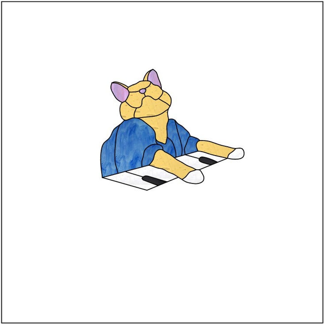 Keyboard Cat Glass Pattern - Etsy