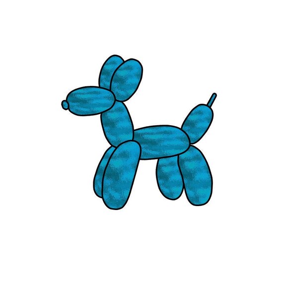 Balloon Animal Stained Glass Pattern