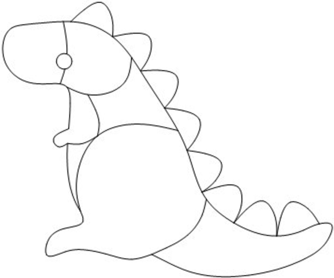 Trex Stained Glass Pattern Etsy