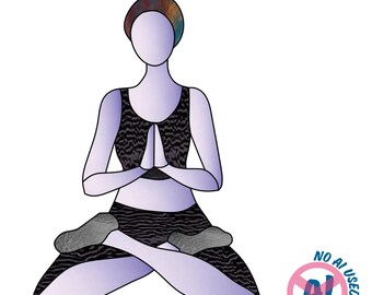Yoga-Pose-Glasmuster