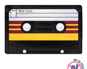 Cassette Tape Glass Pattern