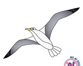 Seagull Stained Glass Pattern