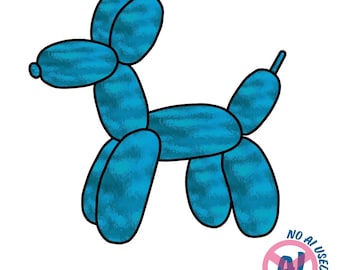 Buntglasmuster mit Ballon-Tieren