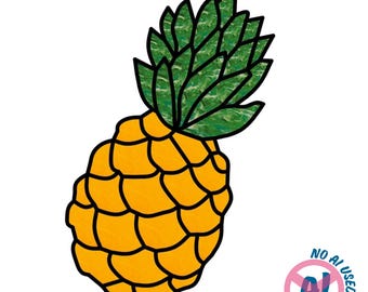 Pineapple Stained Glass Pattern