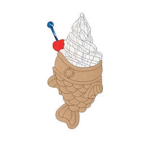 Taiyaki Stained Glass Pattern