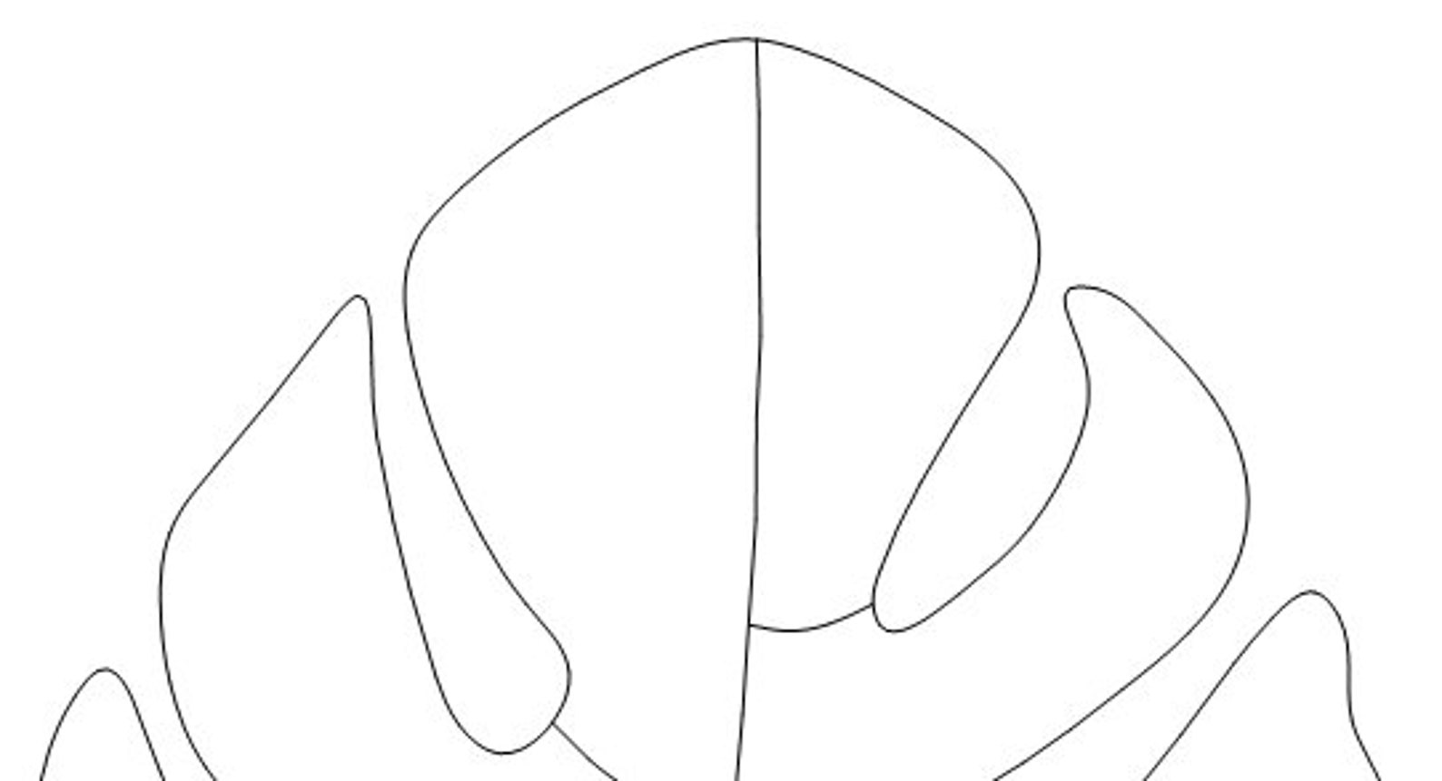 Monstera Leaf Stained Glass Patterns Etsy