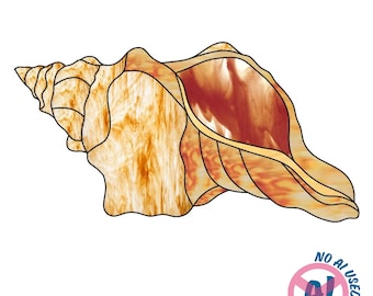 Conch Shell Glass Pattern