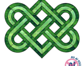 Celtic Love Knot Stained Glass Pattern