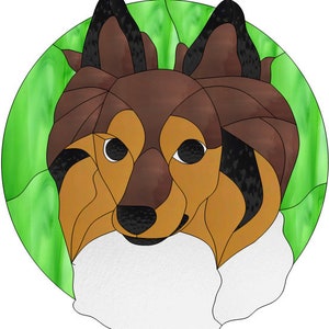 Pomeranian Stained Glass Pattern