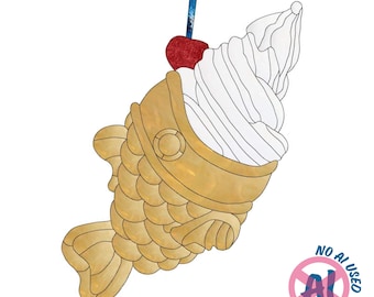 Taiyaki Stained Glass Pattern